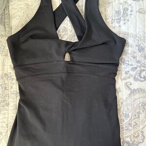 Black Halter Swimsuit Top